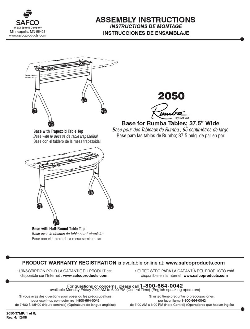 LDI SAFCO Rumba 2050 Assembly instructions LDI SAFCO Rumba 2050 Assembly instructions