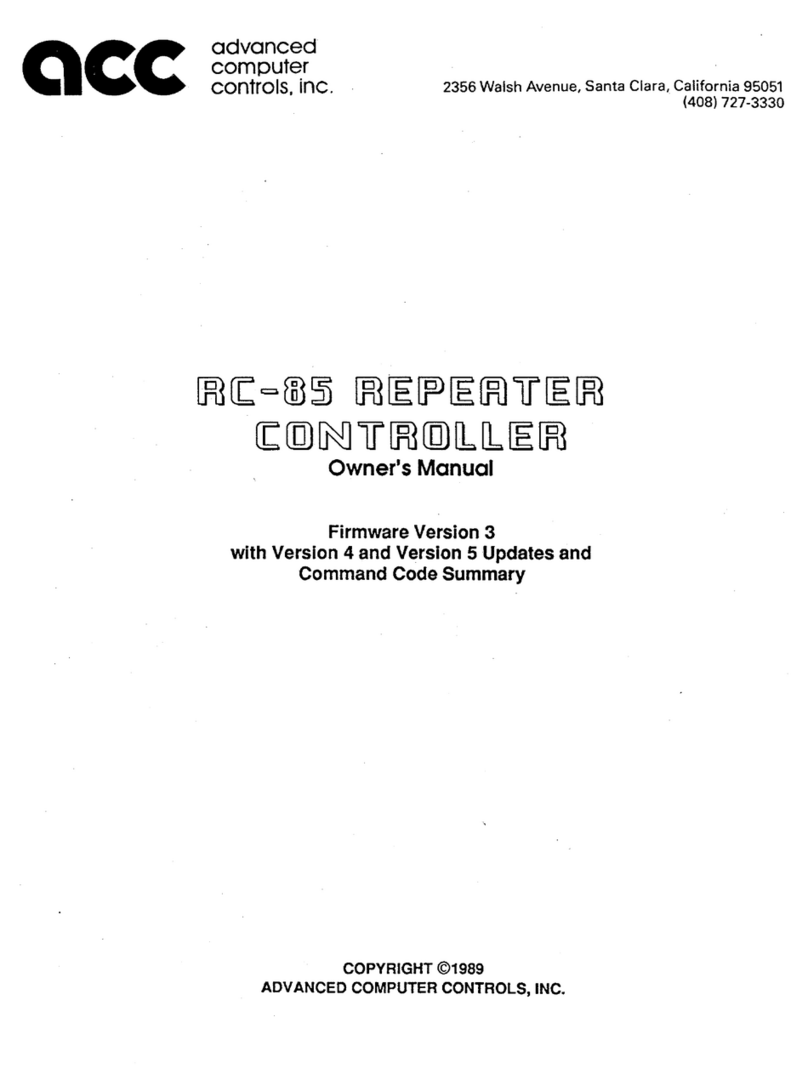 ACC RC-85 owner's manual
