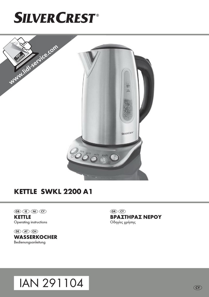 Silvercrest SWKL 2200 A1 operating instructions