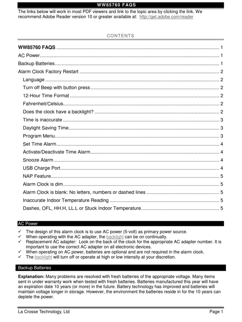 La Crosse Technology WW85760 Faqs
