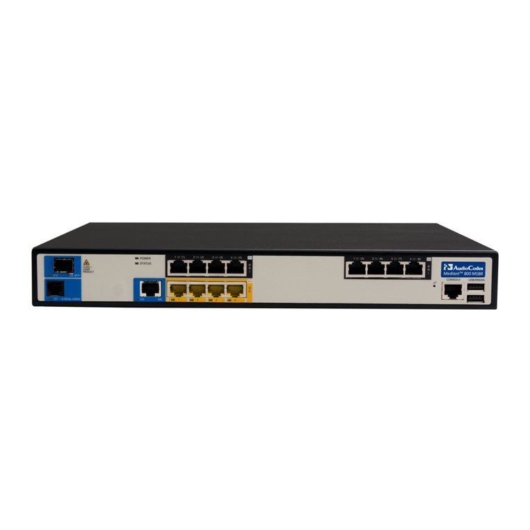 AudioCodes Mediant MSBR Series Configuration guide