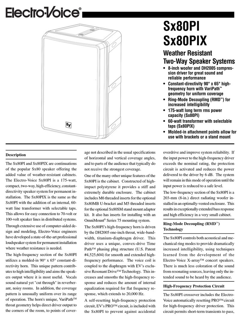Electro-Voice Sx80PI manual