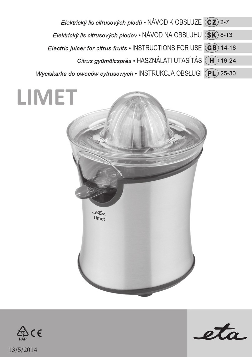 eta LIMET 1033 Instructions for use