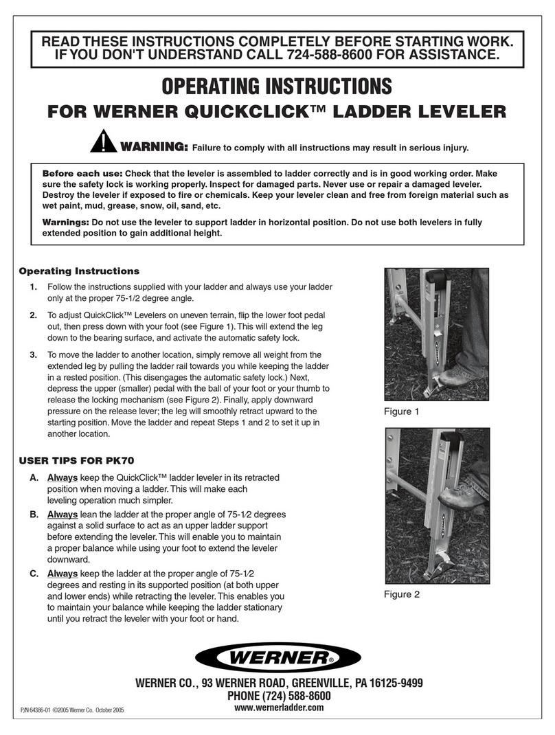 Werner QUICKCLICK operating instructions