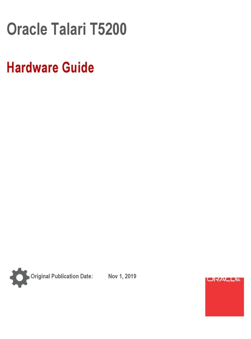 Oracle Talari T5200 Installation instructions