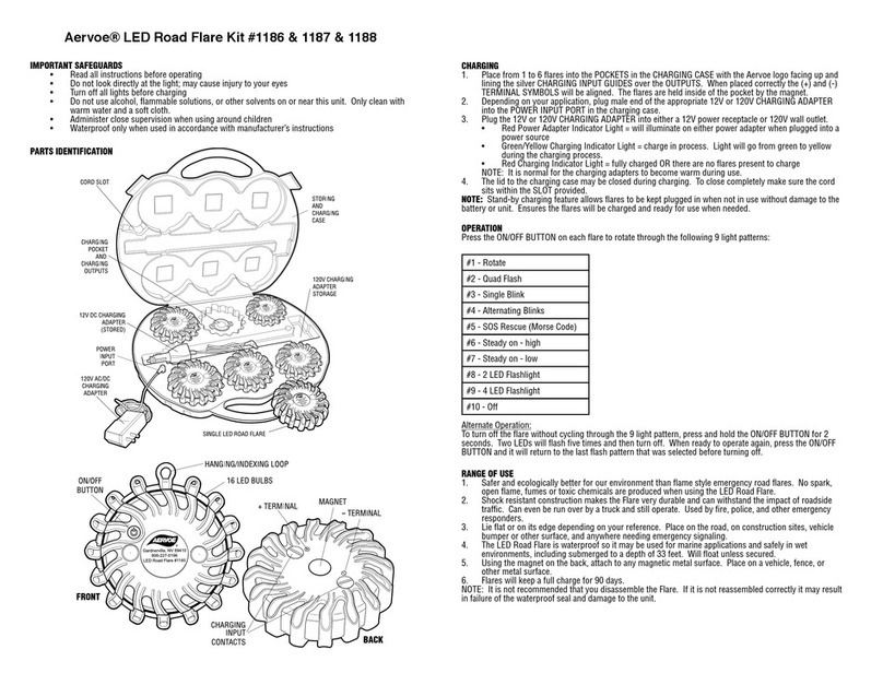 Aervoe 1186 operating instructions