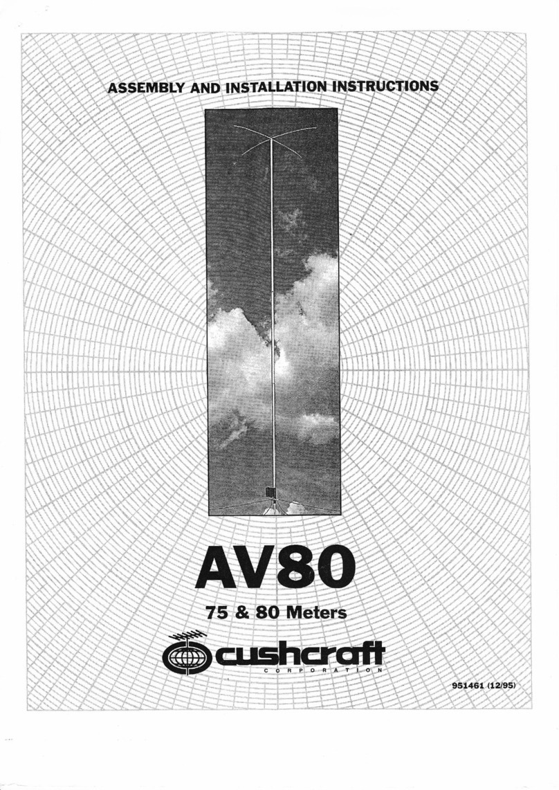 CUSHCRAFT AV80 Instruction manual