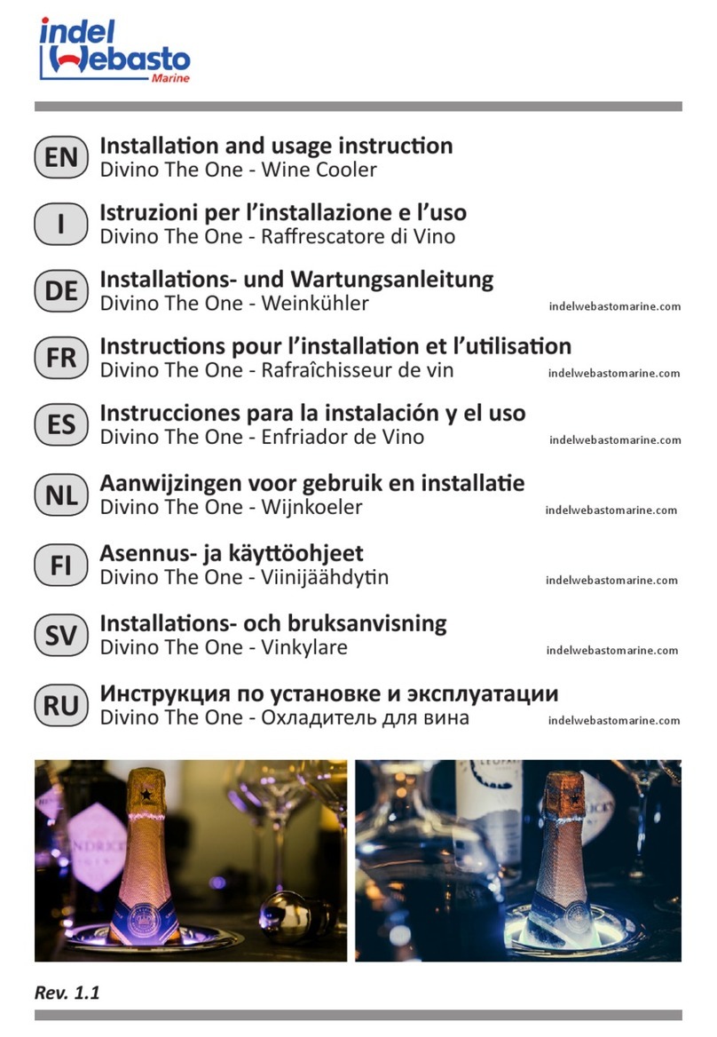 Indel Webasto Marine Isotherm Divino The One Installation and usage instructions