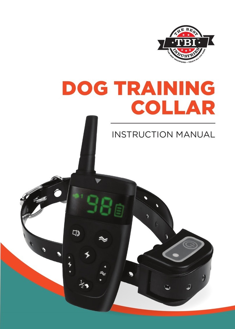 TBI DOG TRAINING COLLAR instruction manual