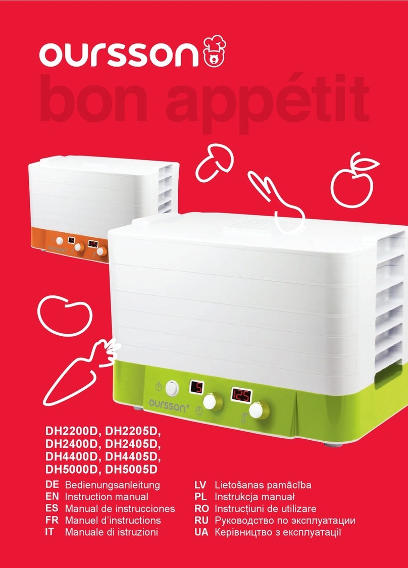 Oursson DH2200D instruction manual
