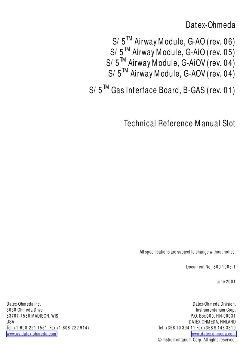 Datex-Ohmeda S/5 G-AO Technical reference manual