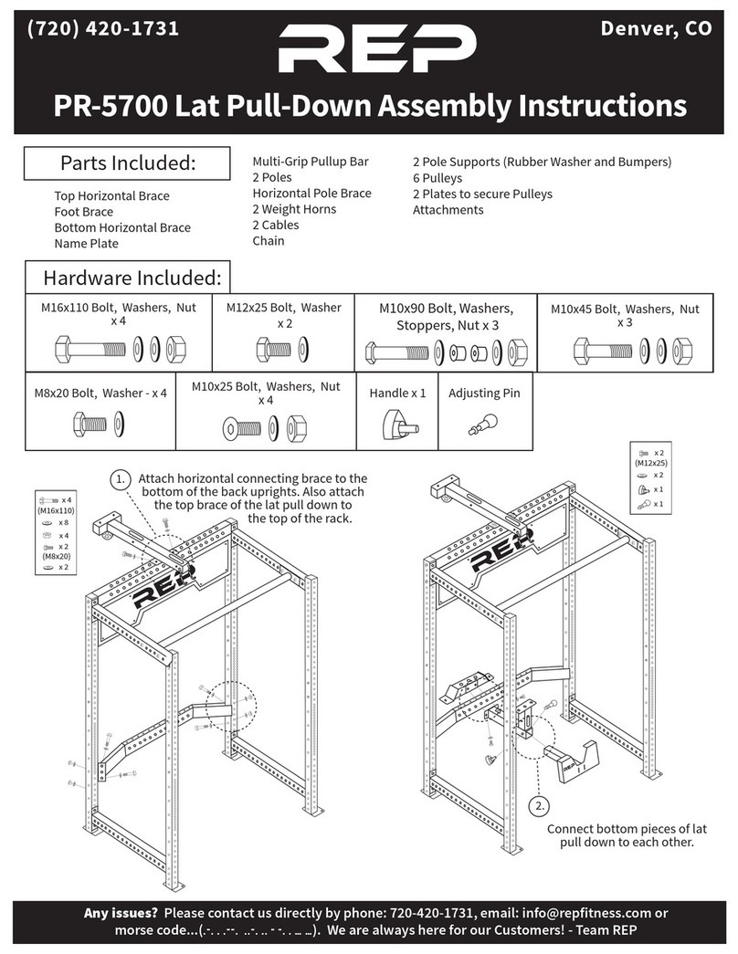 REP PR-5700 Assembly instructions
