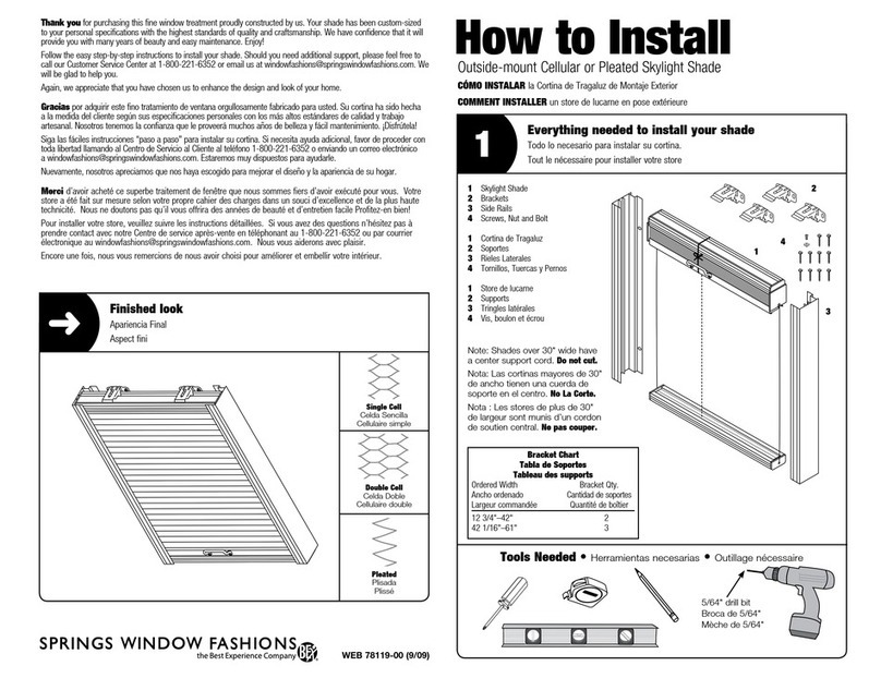 BEST EXPERIENCE Springs Window Fashions Cellular Skylight... How to install