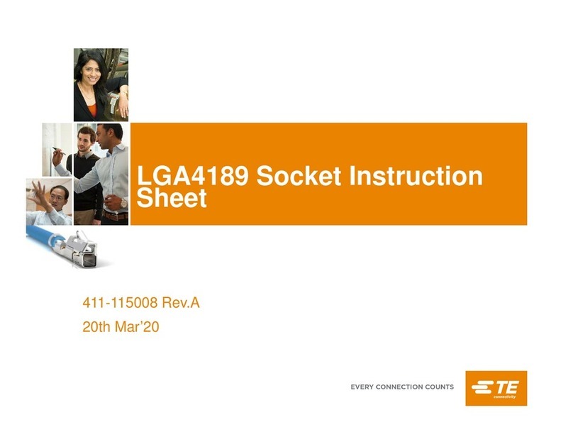 TE Connectivity LGA4189 instruction sheet TE Connectivity LGA4189 instruction sheet