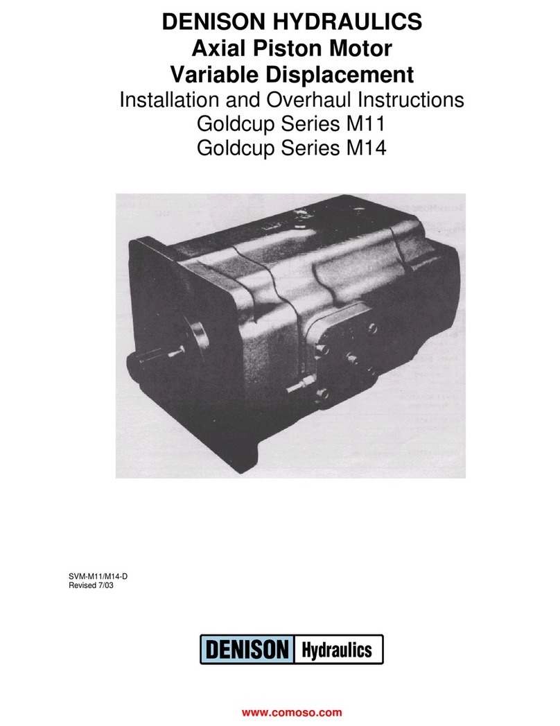 Denison Hydraulics Goldcup M11 Series Installation and Overhaul Instructions