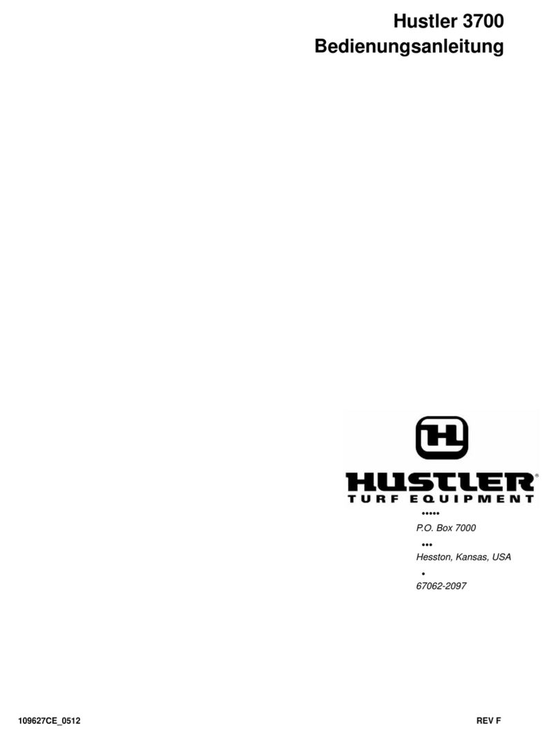 HUSTLER 3700 User manual