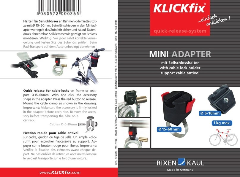 Rixen & Kaul KLICKfix MINI ADAPTER manual