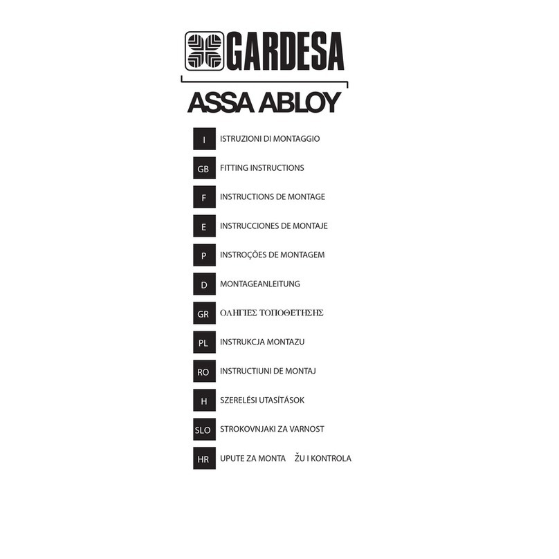 Assa Abloy GARDESA Fitting instructions