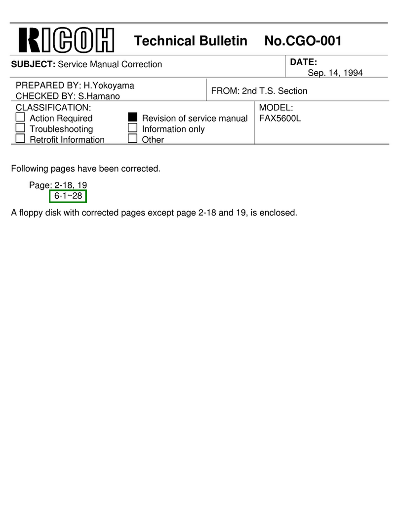 Ricoh FAX5600L Service manual