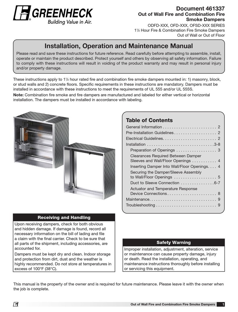 Greenheck ODFD Series User manual