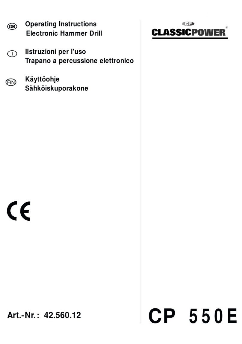CP 550E operating instructions