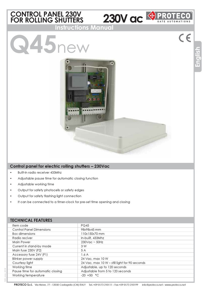 Proteco Q45 new User manual