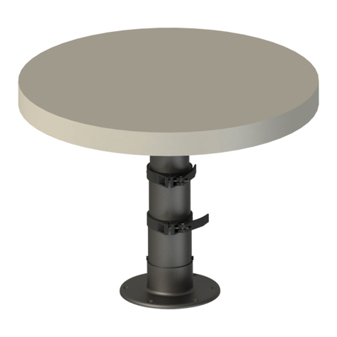 Lippert Components Variable Height Table Pedestal User manual