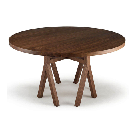 De La Espada COMMUNE DINING TABLE BY NERI&HU Assembly instructions