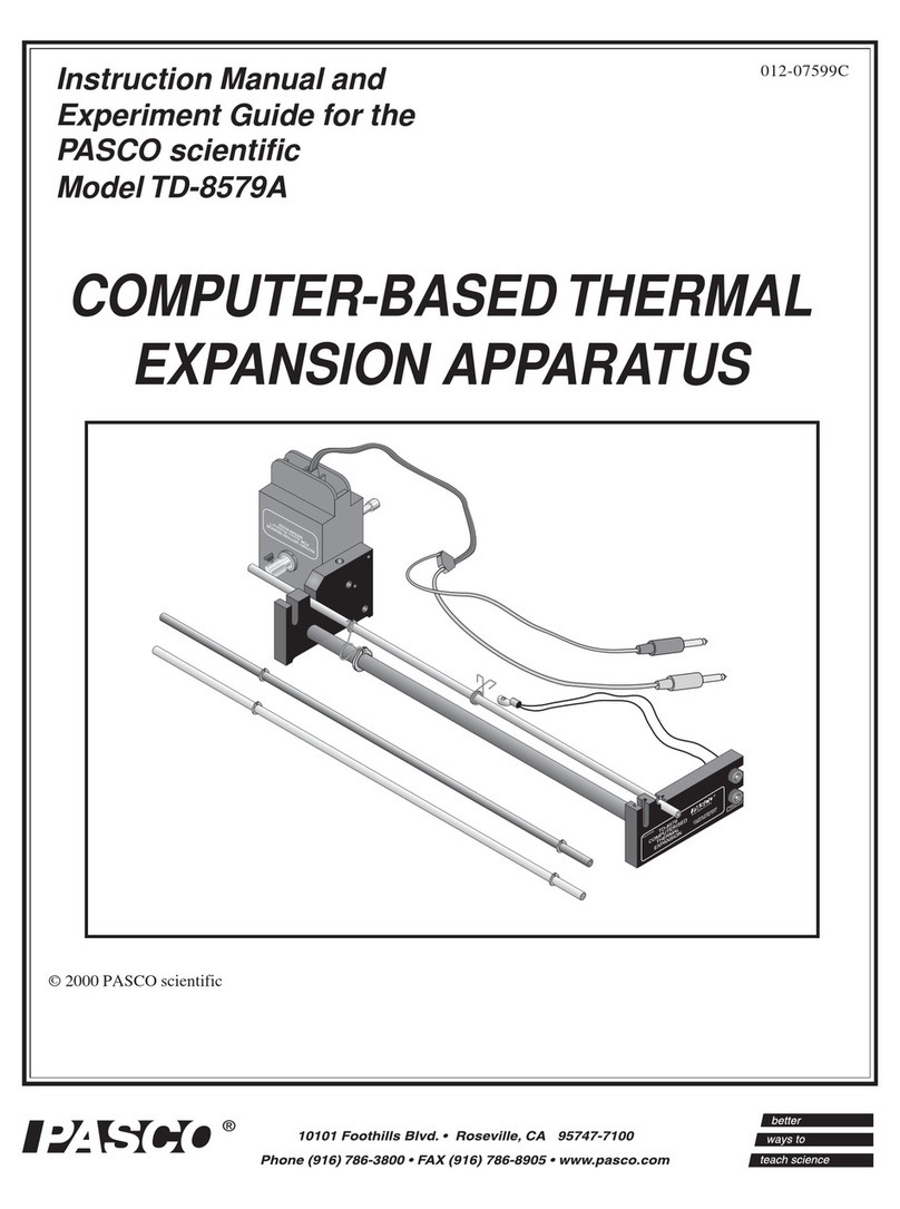 Pasco Scientific TD-8579A User manual