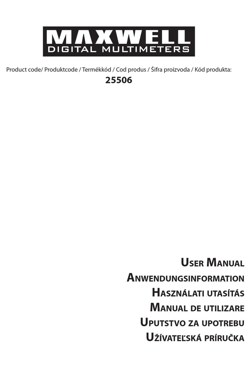 Maxwell Digital Multimeters 25506 User manual