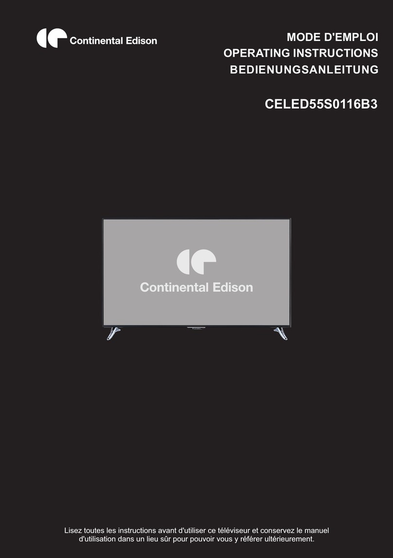 CONTINENTAL EDISON CELED55S0116B3 User manual