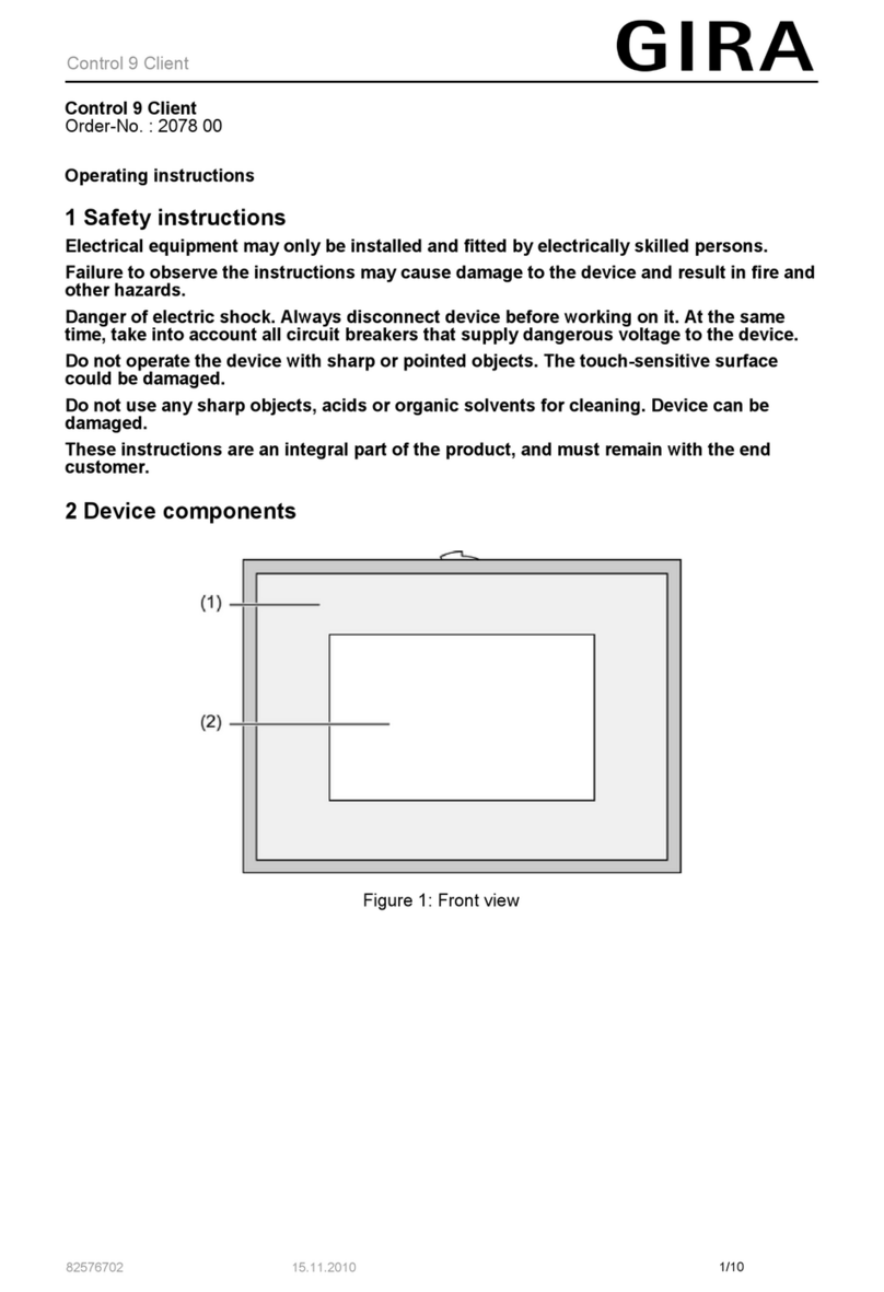 Gira Control 9 Client User manual