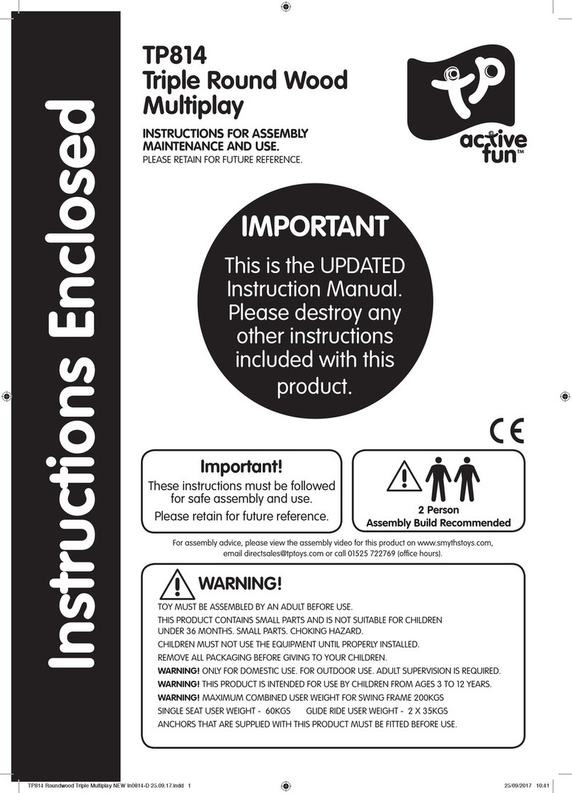 TP Toys active fun TP814 Instructions for assembly maintenance and use