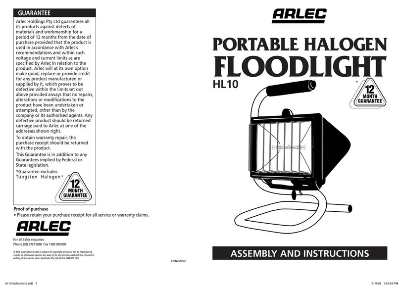 Arlec HL10 User manual