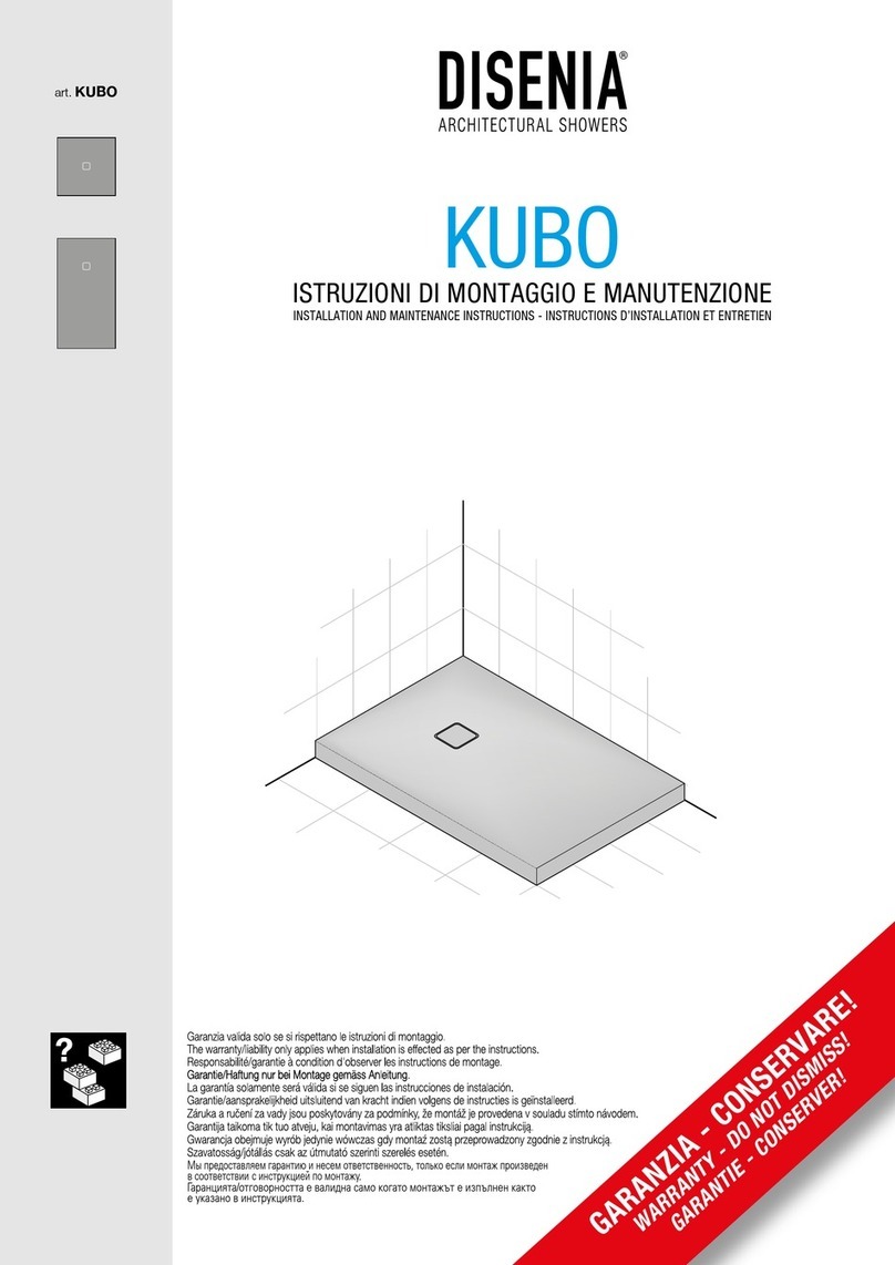 Disenia Kubo Installation and maintenance instructions