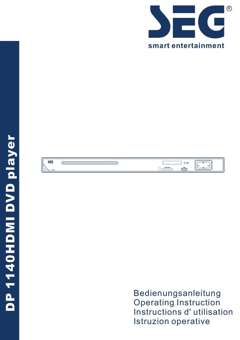 Seg DP 1140HDMI Operating	 instruction