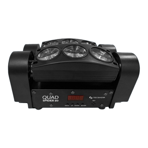 Ampro TECSHOW QUAD SPIDER 60 user manual