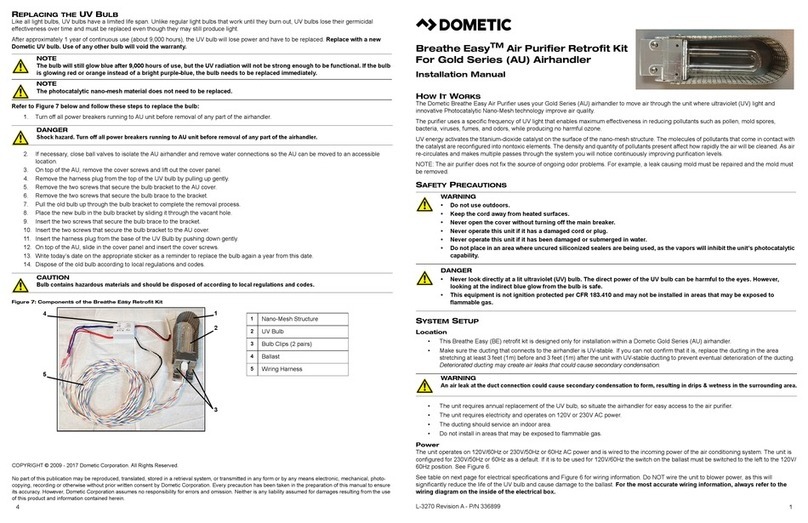 Dometic Breathe Easy AU6 User manual