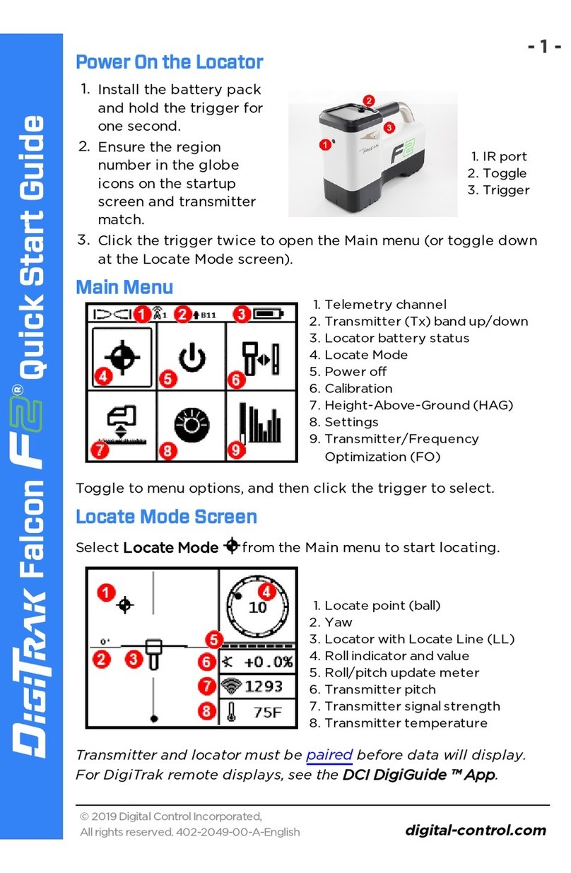 DCI DigiTrak Falcon F2 quick start guide DCI DigiTrak Falcon F2 quick start guide
