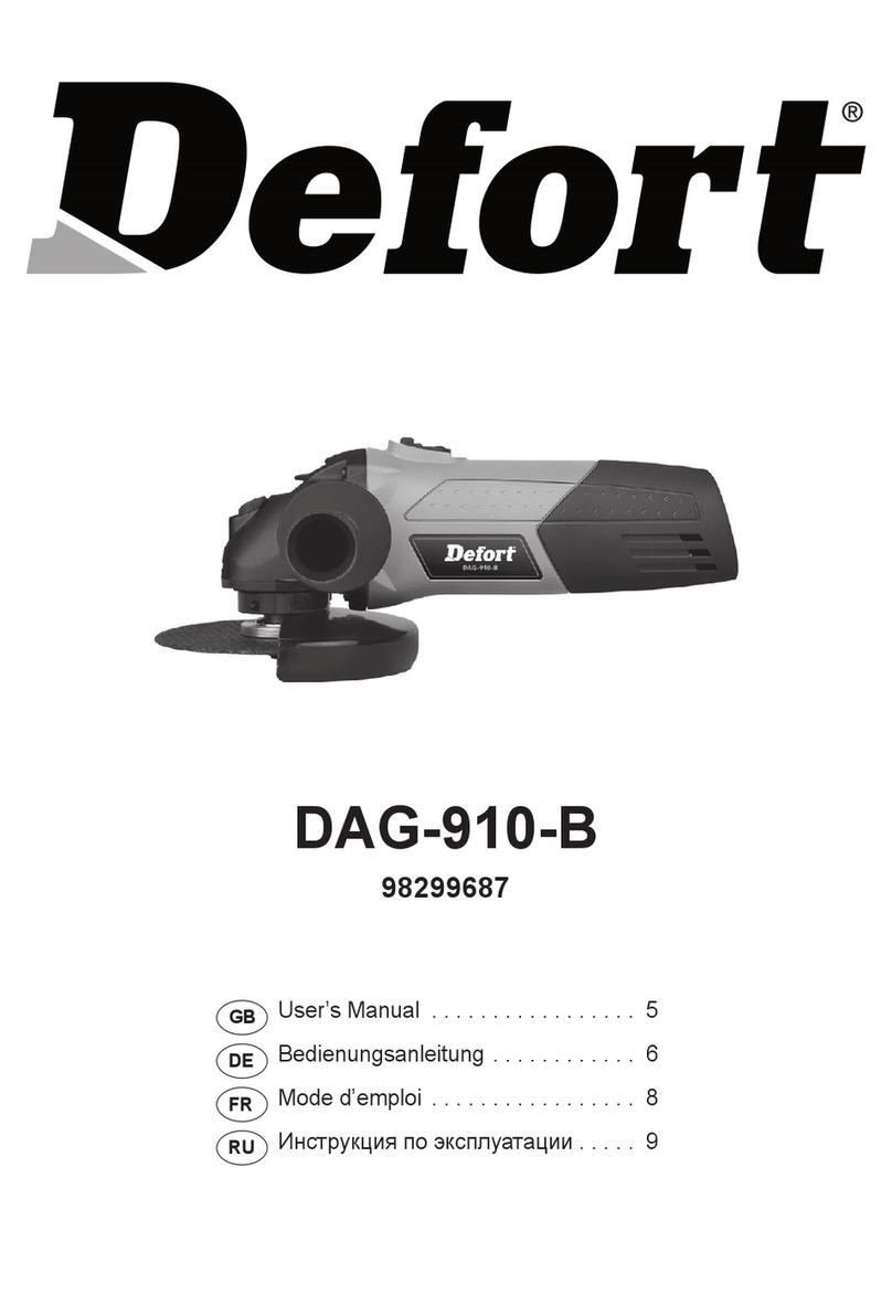 Defort DAG-910-B User manual