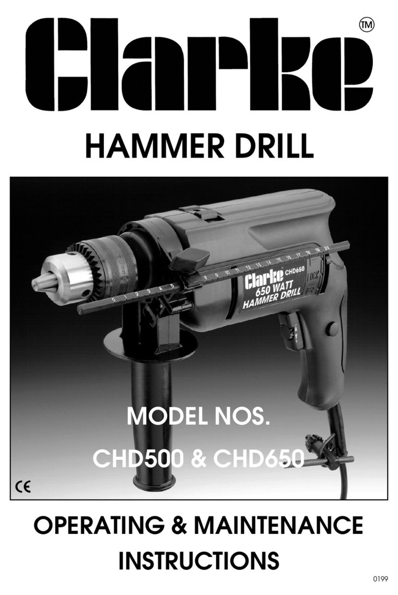Clarke CHD500 Installation and operation manual