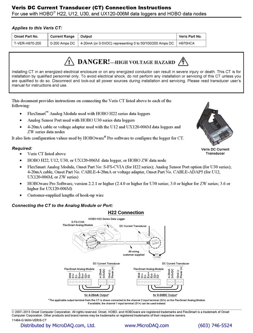 Veris T-VER-H970-200 Instruction manual