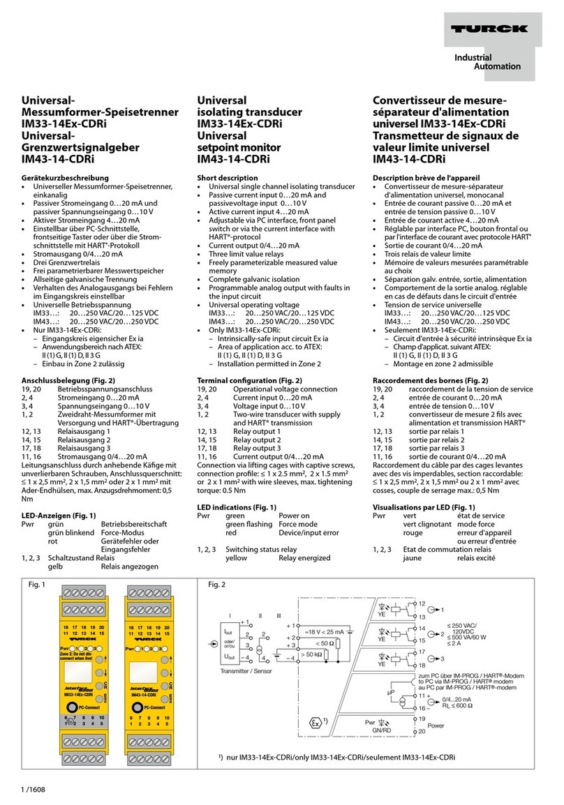 turck IM33-14Ex-CDRi manual