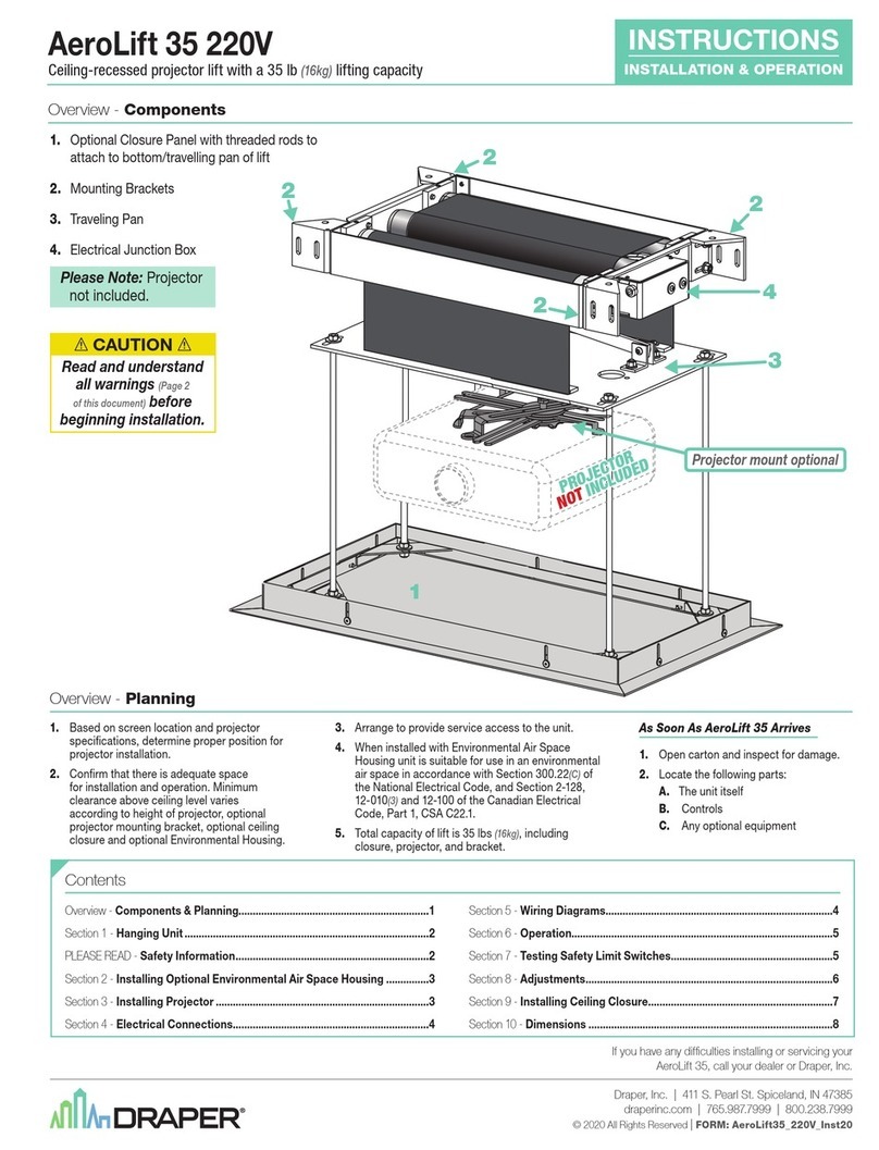 Draper AeroLift 35 instructions