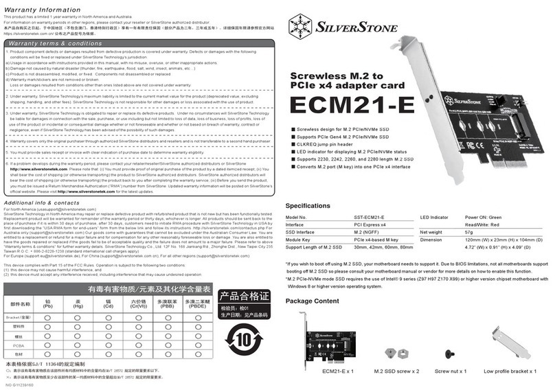 SilverStone ECM21-E manual