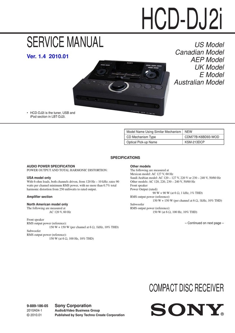 Sony HCD-DJ2i - Usb And Ipod Section Service manual