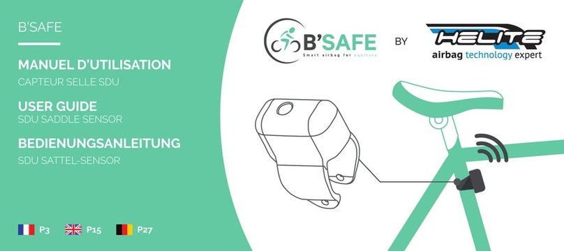 Helite B'SAFE SDU SADDLE SENSOR user guide