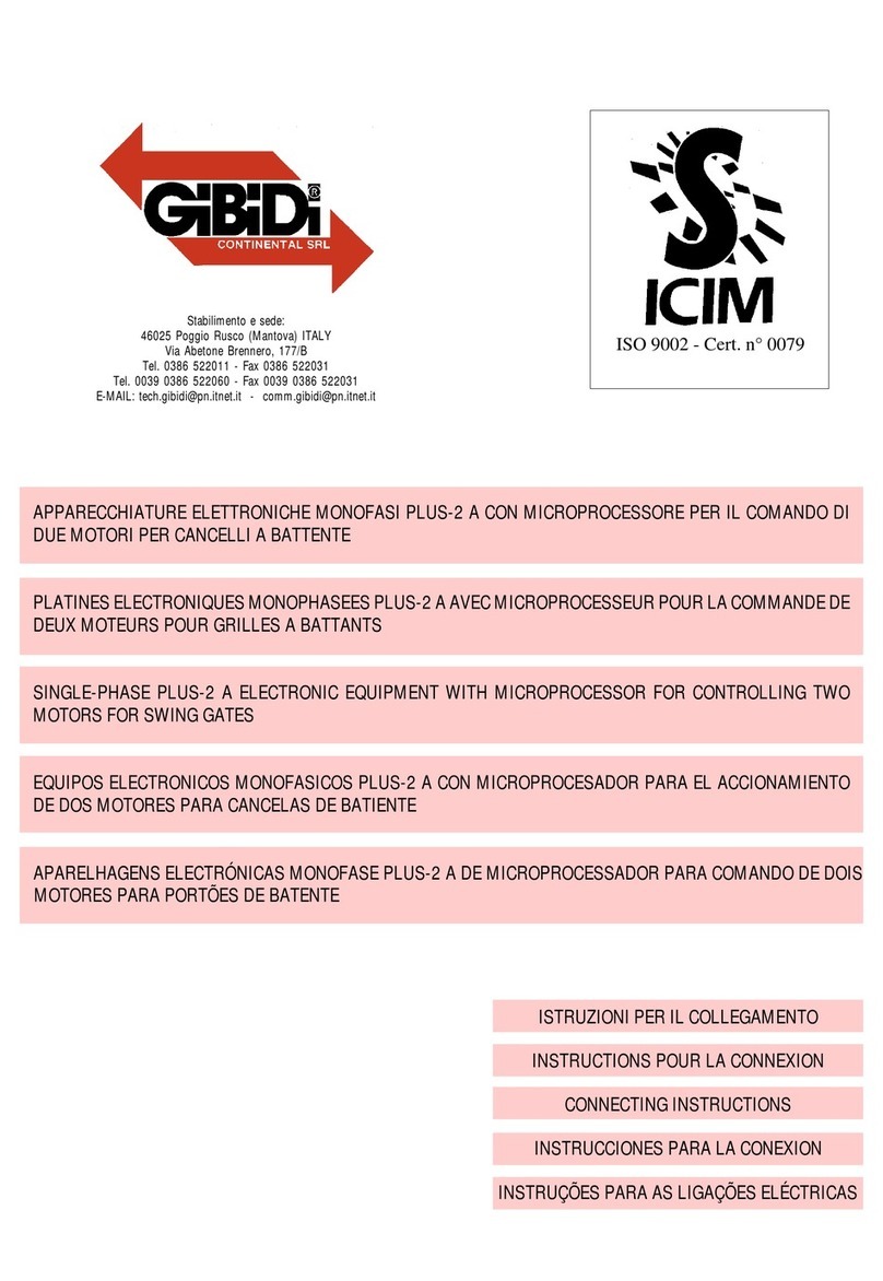 GiBiDi Plus-2 A Quick start guide