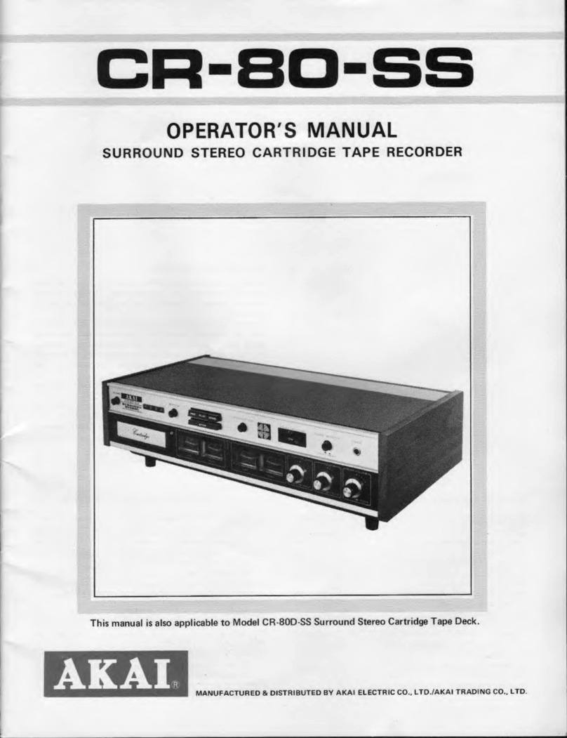 Akai CR-80-SS User manual