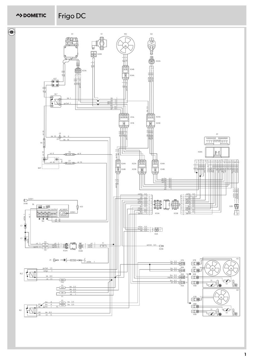 Dometic FRIGO DC Series installation manual
